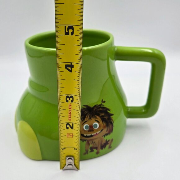 Disney The Good Dinosaur Spot Mug Green Character Foot Shaped Pixar Parks Read - Picture 2 of 10